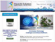 Tablet Screenshot of maxlifesolution.com